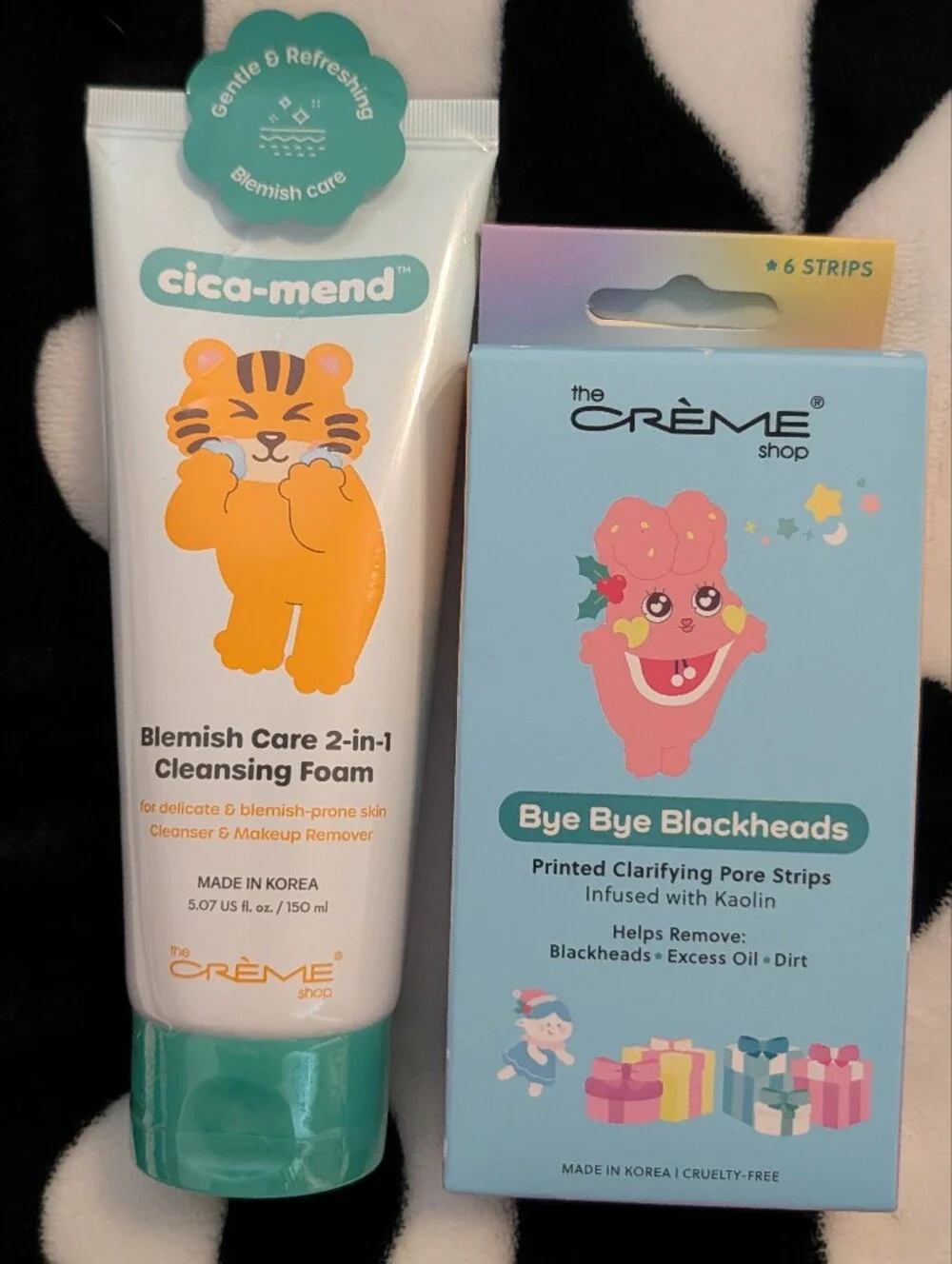 The Creme Shop Cica-Mend 2-In-1 Cleansing Foam & Bye Bye Blackheads